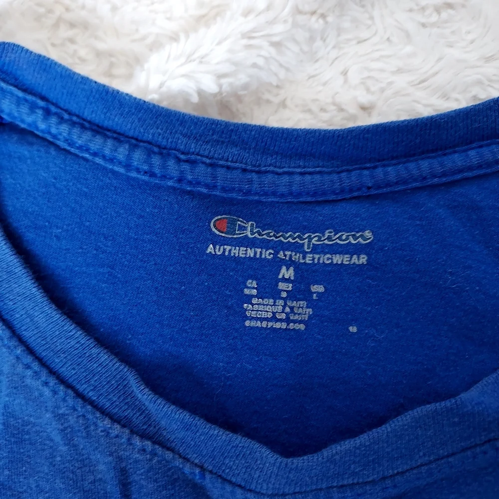 Champion royal blue t-shirt Medium Normcore Active Casual - Picture 2 of 6